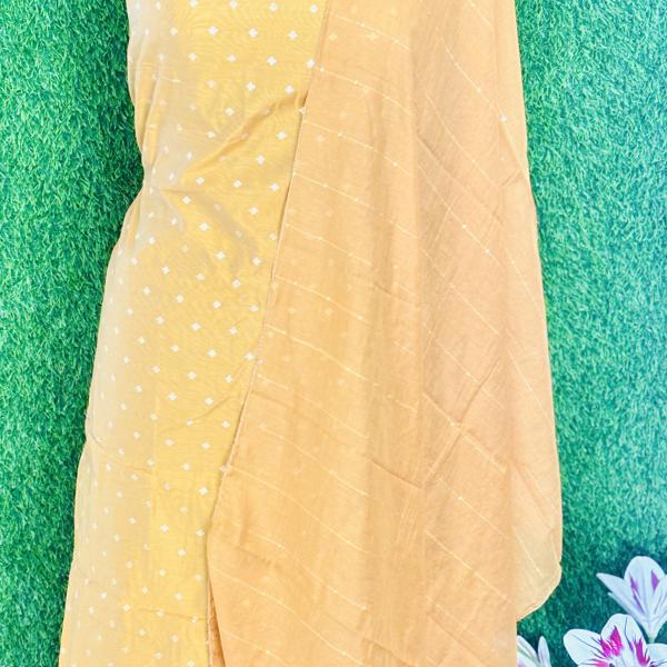 Semi silk Unstitched Churidar Material