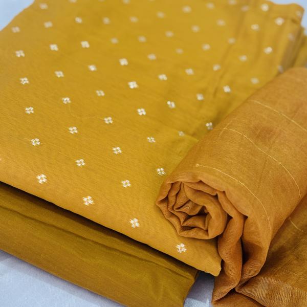 Semi silk Unstitched Churidar Material
