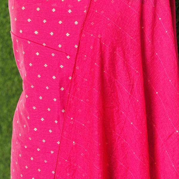 Semi silk Unstitched Churidar Material