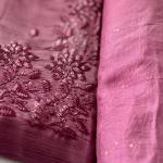 Unstitched churidar silk material