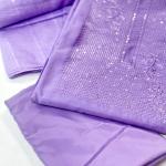 Unstitched churidar silk material