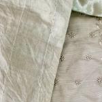 Unstitched churidar silk material