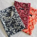 Pack of 3 Multi coloured Slitted Kurti Top for women