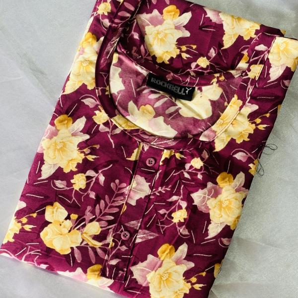 Pack of 3 Multi coloured Slitted Kurti Top for women