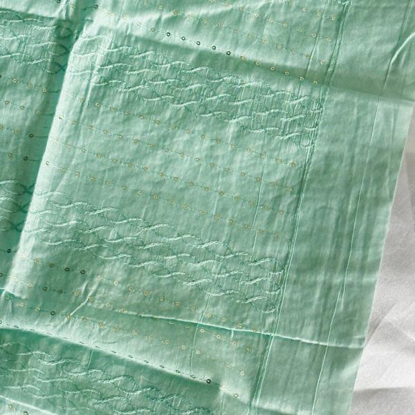 Thread embroidered duppatta with sequins