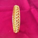 Gold plated filigree design bangle for women