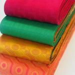 Pure Soft Silk saree with Rich borders and attached blouse piece