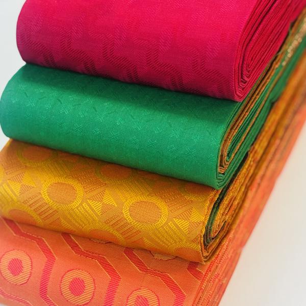 Pure Soft Silk saree with Rich borders and attached blouse piece