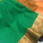 Pure Soft Silk saree with Rich borders and attached blouse piece