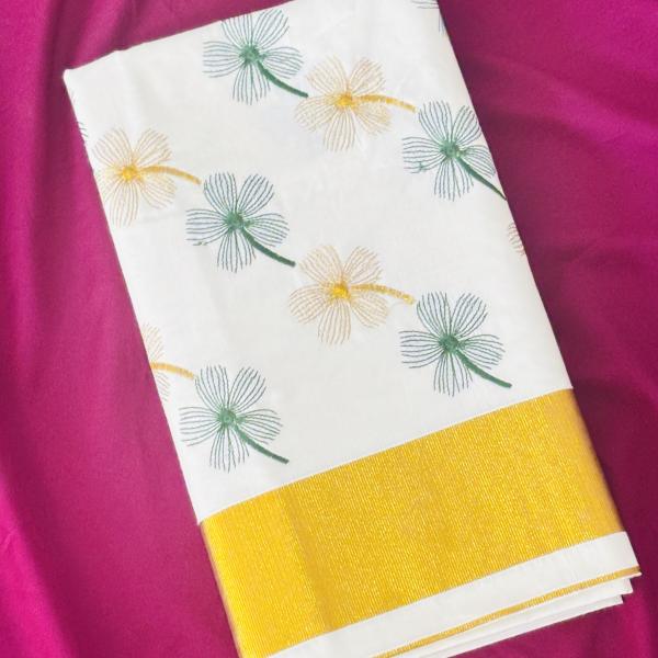 Kerala Traditional Kasavu Saree