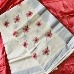 Kerala festival kasavu saree